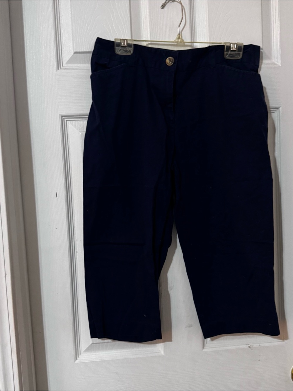 Kim Rogers Navy Cropped Pants